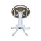 International Concepts Round 30 in Rd Top Ped Table, Counter Ht, White/Heather Gray, 30 W, 30 L, 35.1 in H, Wood K05-30RT-6B - alternate 4